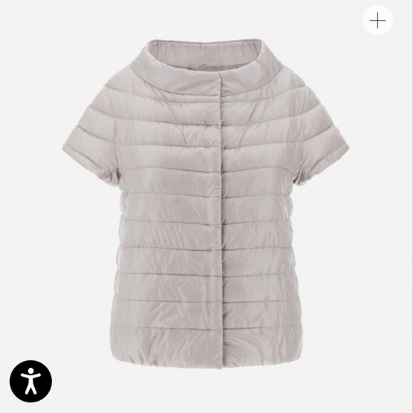 Herno Light Gray Women's Quilted Top - Picture 1 of 9
